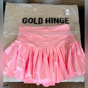 XS pink gold hinge skirt